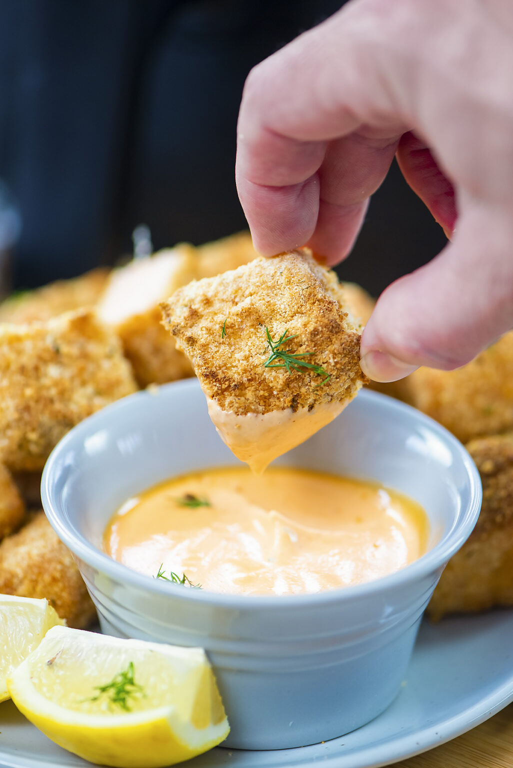 Air Fryer Salmon Nuggets Airfried