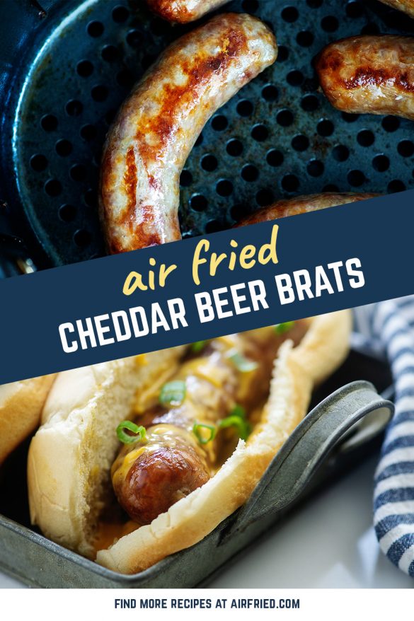 How to Cook Bratwurst in an Air Fryer with Beer Cheese Sauce