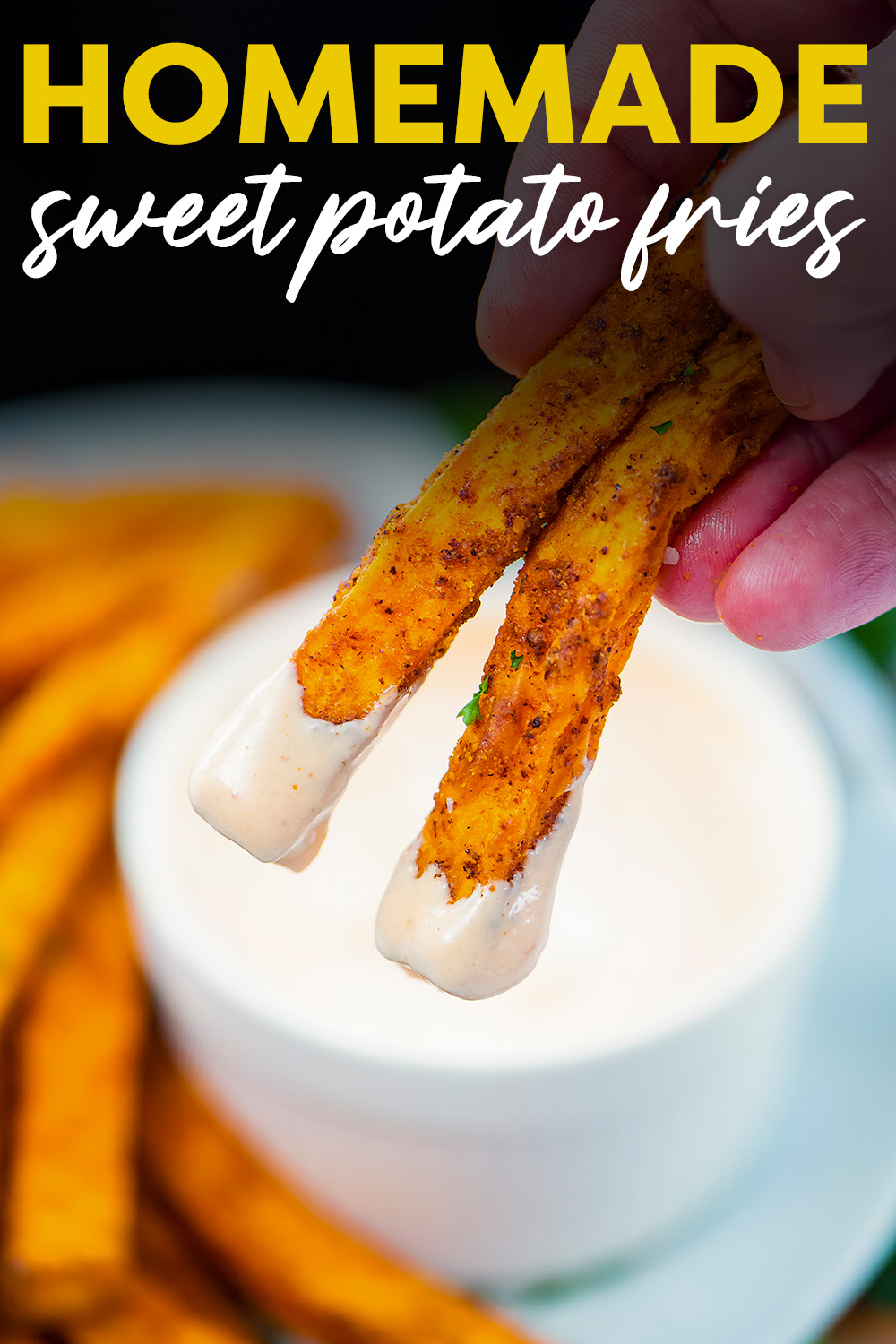 Making sweet potato fries in the air fryer couldn't be easier! Healthier than deep frying, quicker than baking, and they turn out delicious every time - especially with our special dip!