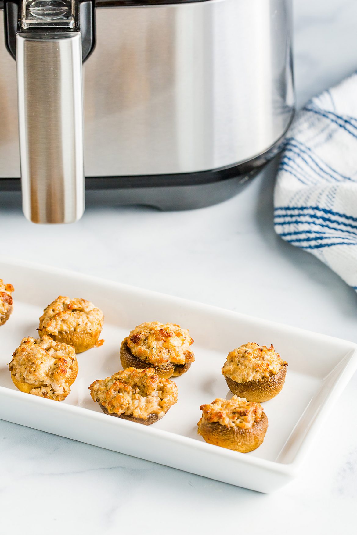 Air Fryer Sausage Stuffed Mushrooms | Airfried.com