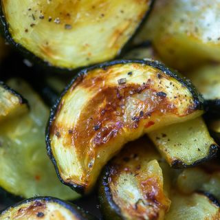 close up of cooked zucchini.