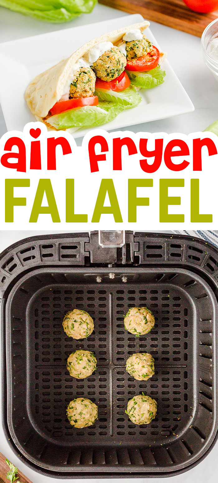 Homemade falafel is easy to make in the air fryer! #airfried #falafel #recipes