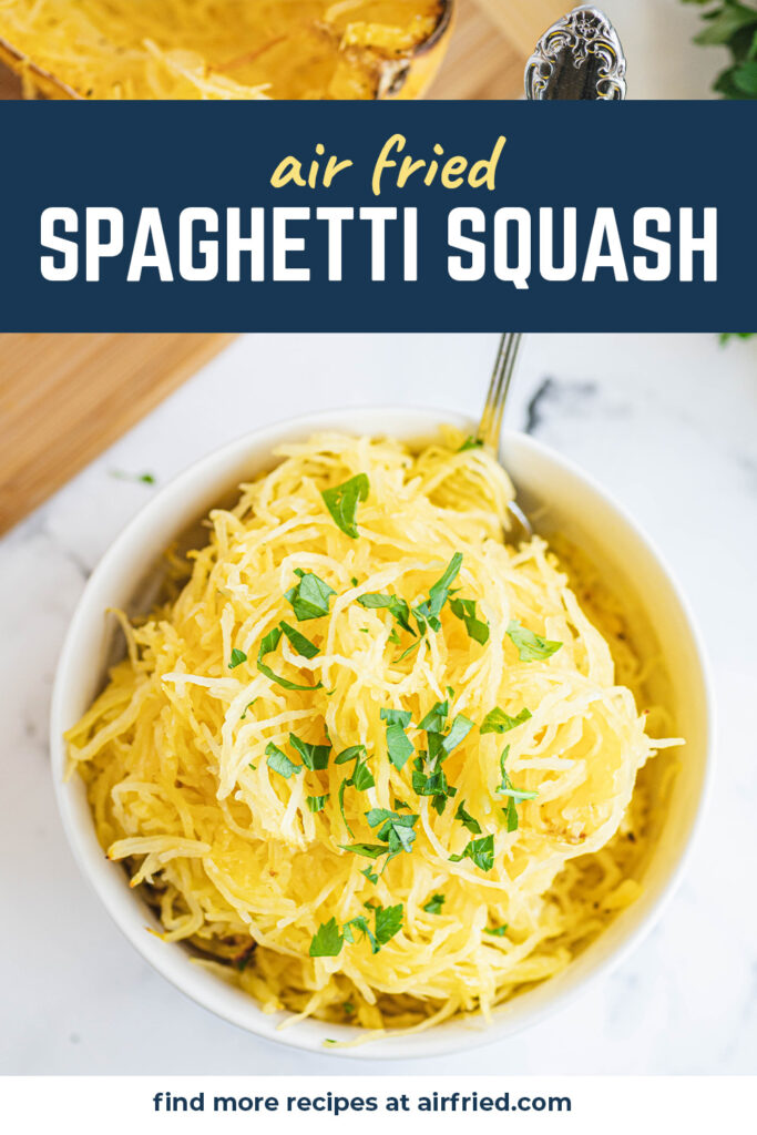 A fork in a bowl of spaghetti squash