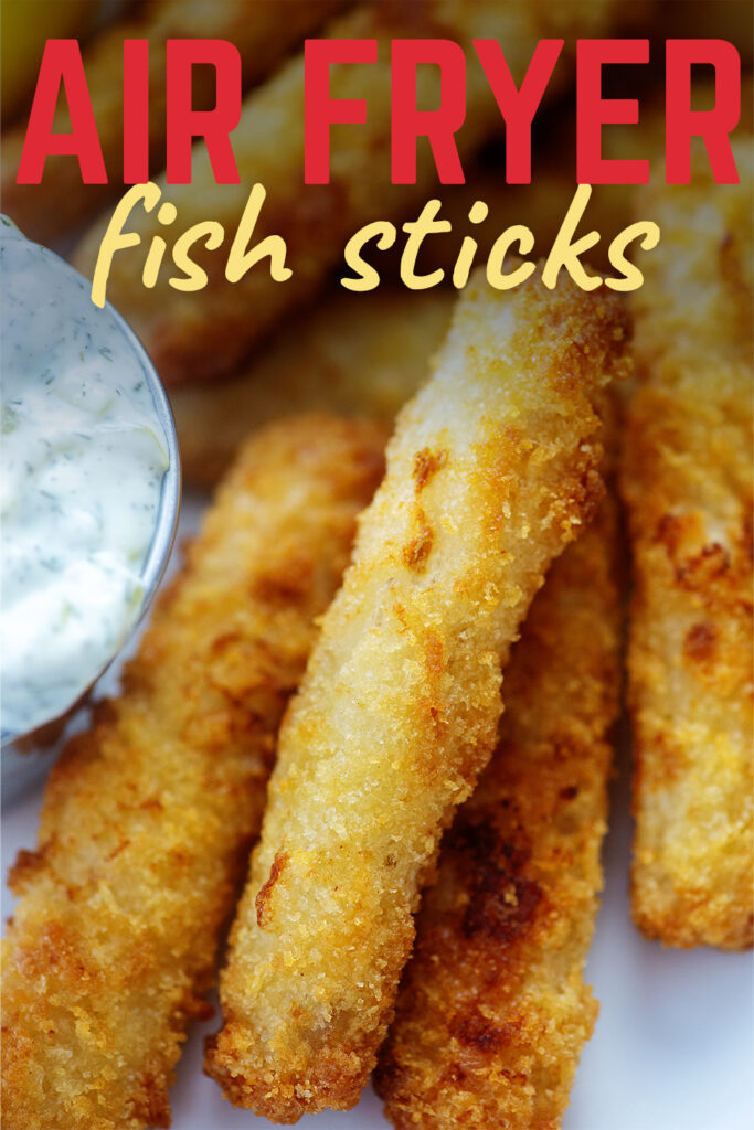 close up of fish sticks on a white plate