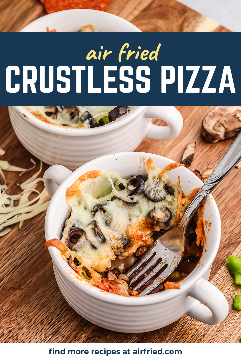 This low carb, crustless pizza is a great dish to get all the best parts of a pizza in a keto friendly meal!