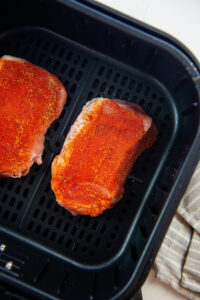 air fryer boneless pork chops temperature