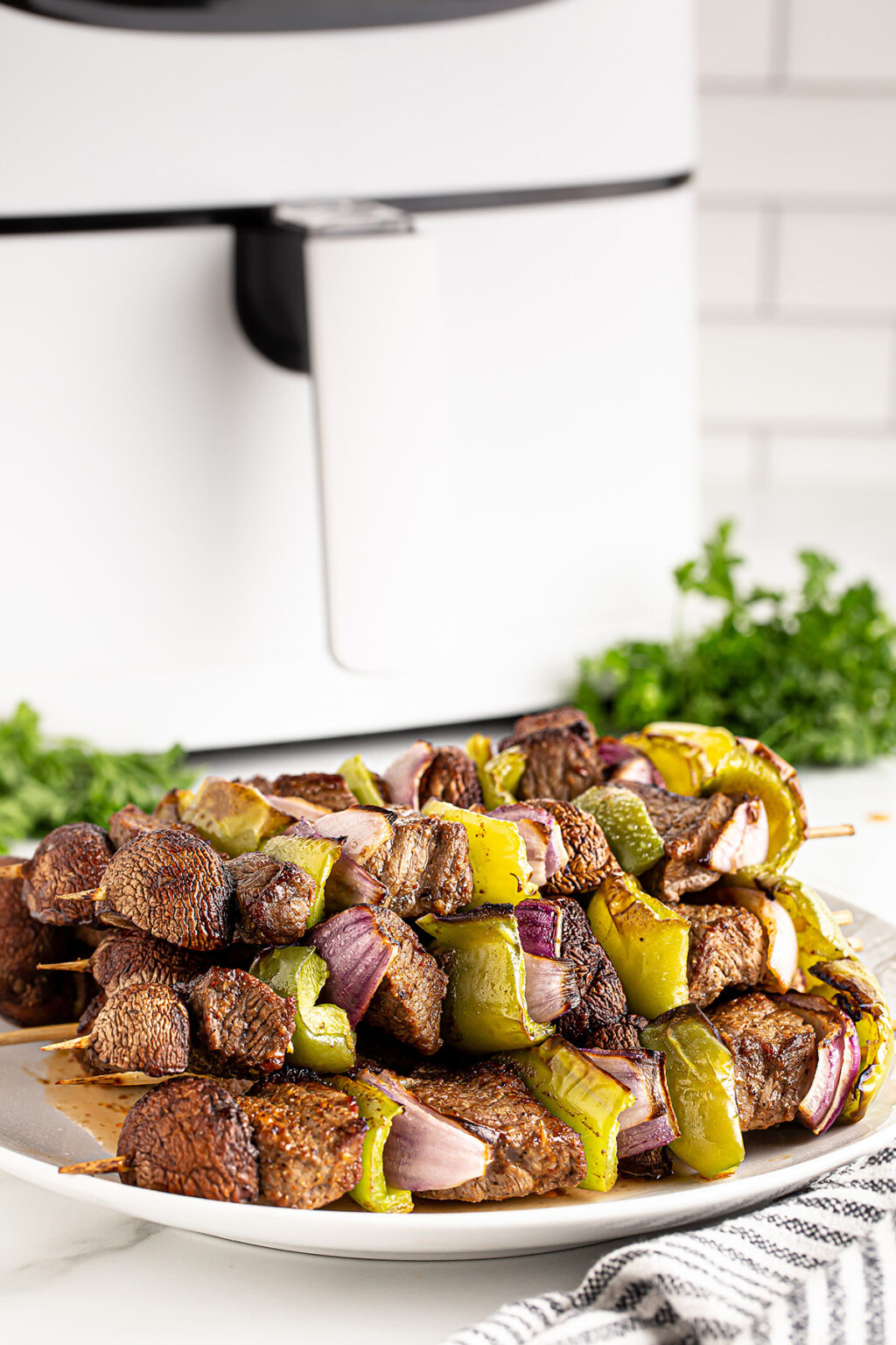 Easy Air Fryer Steak Kabobs Recipe
