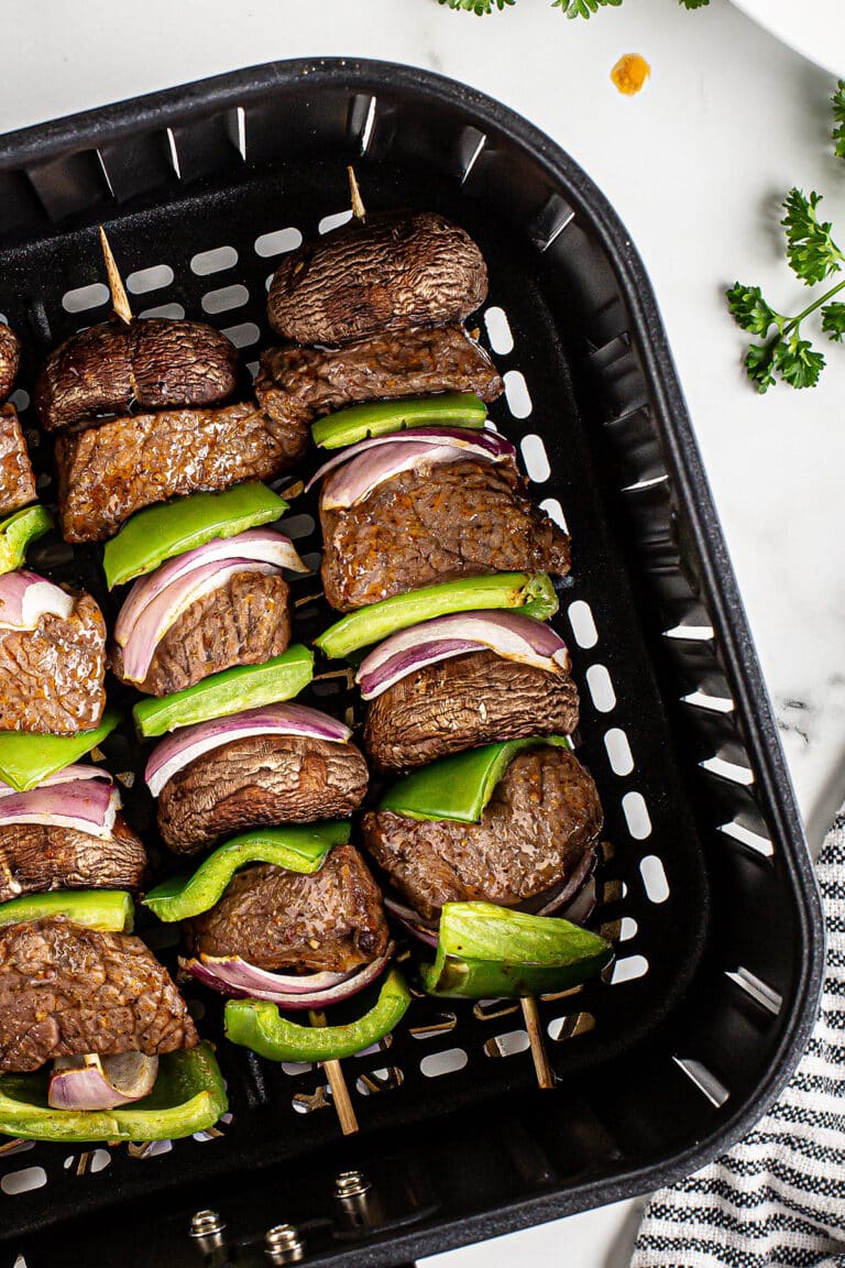 Easy Air Fryer Steak Kabobs Recipe
