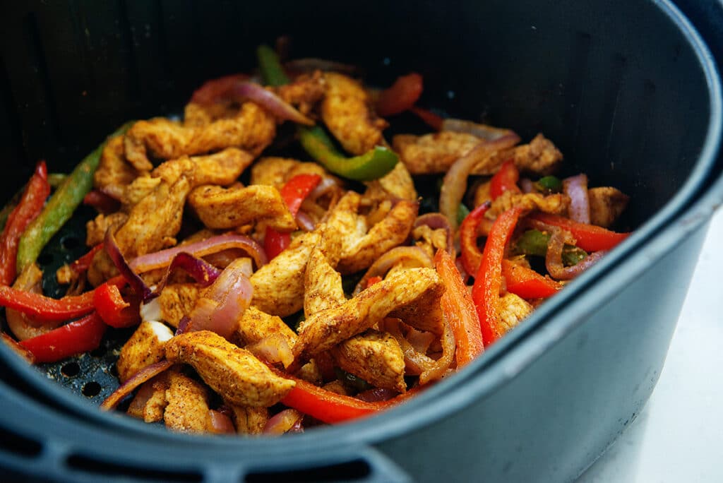 15minute Air Fried Chicken Fajitas