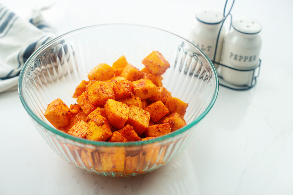 Easy Air Fryer Butternut Squash Cubes