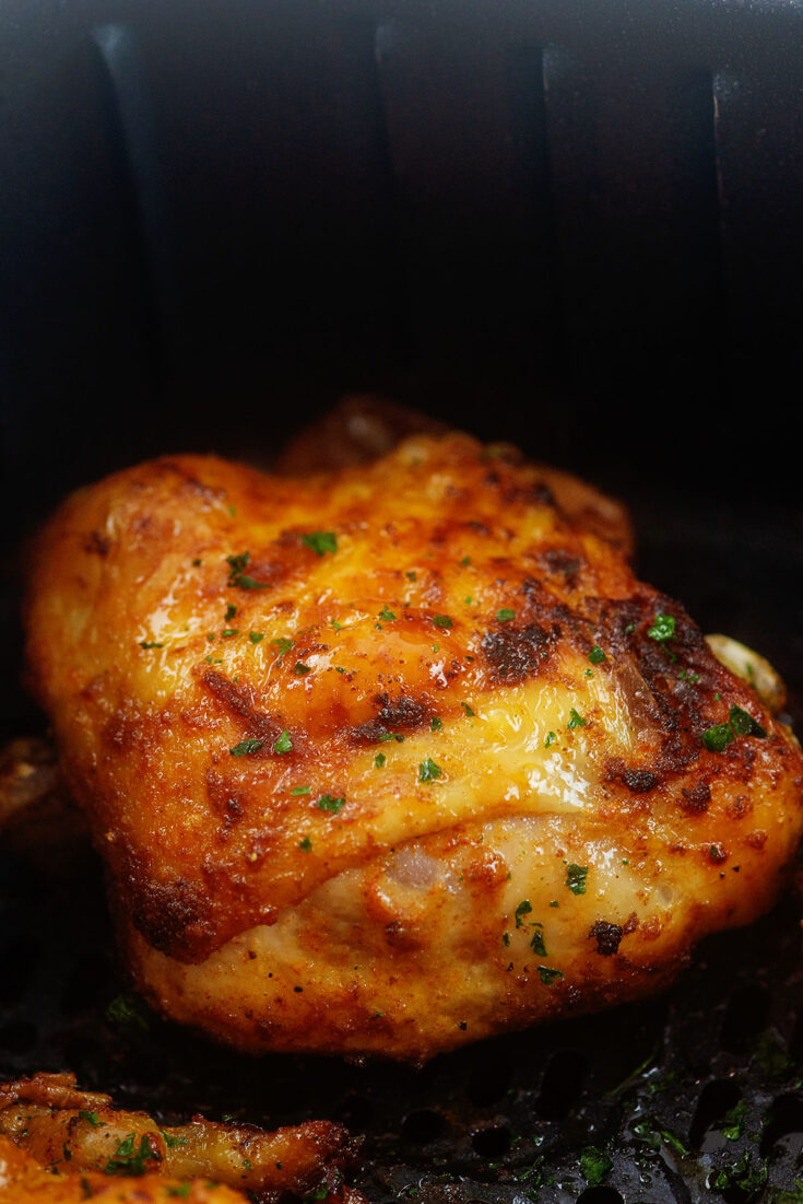 Crispy, Tender, Rich Air Fryer Chicken Thighs | Airfried.com