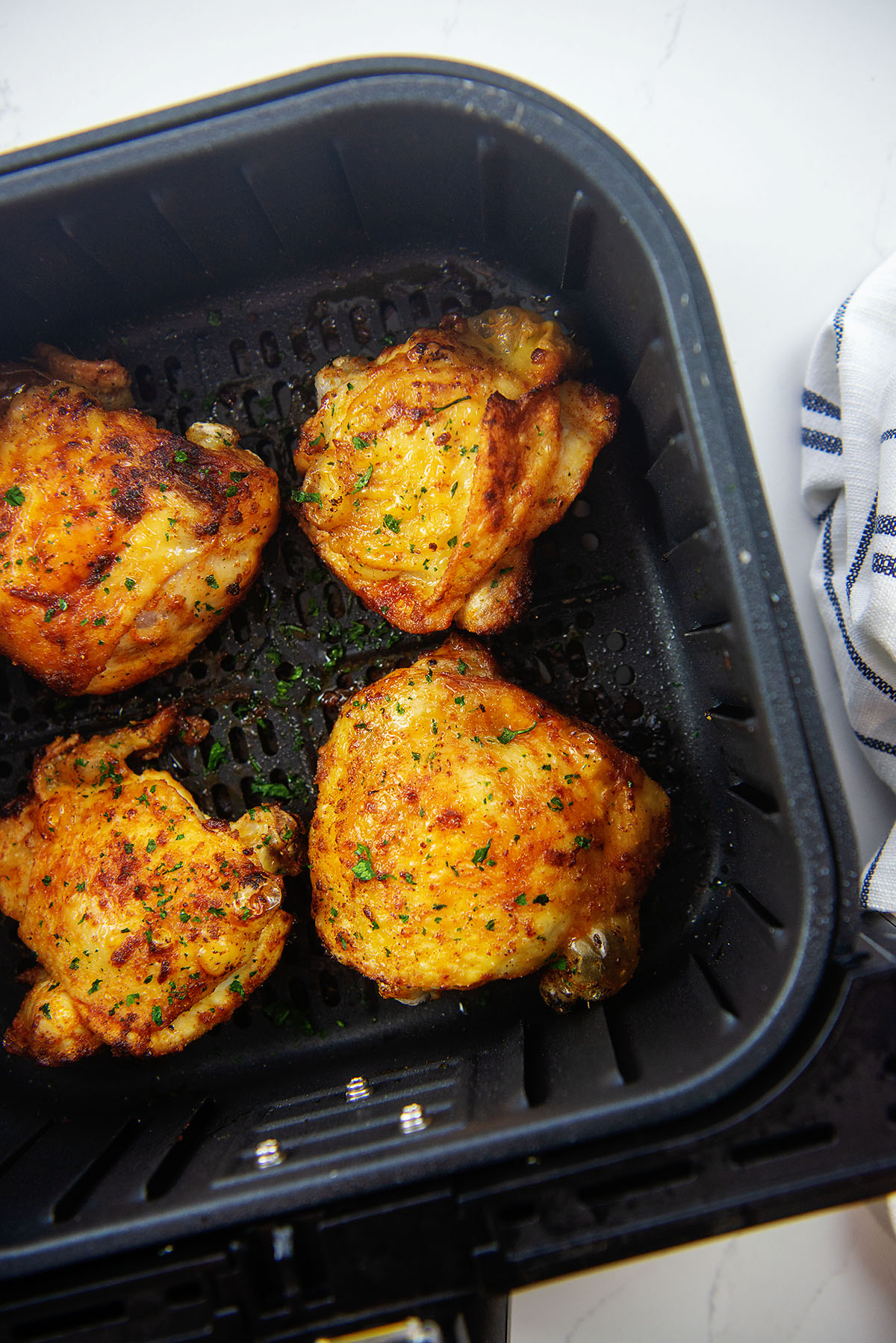 Crispy, Tender, Rich Air Fryer Chicken Thighs | Airfried.com