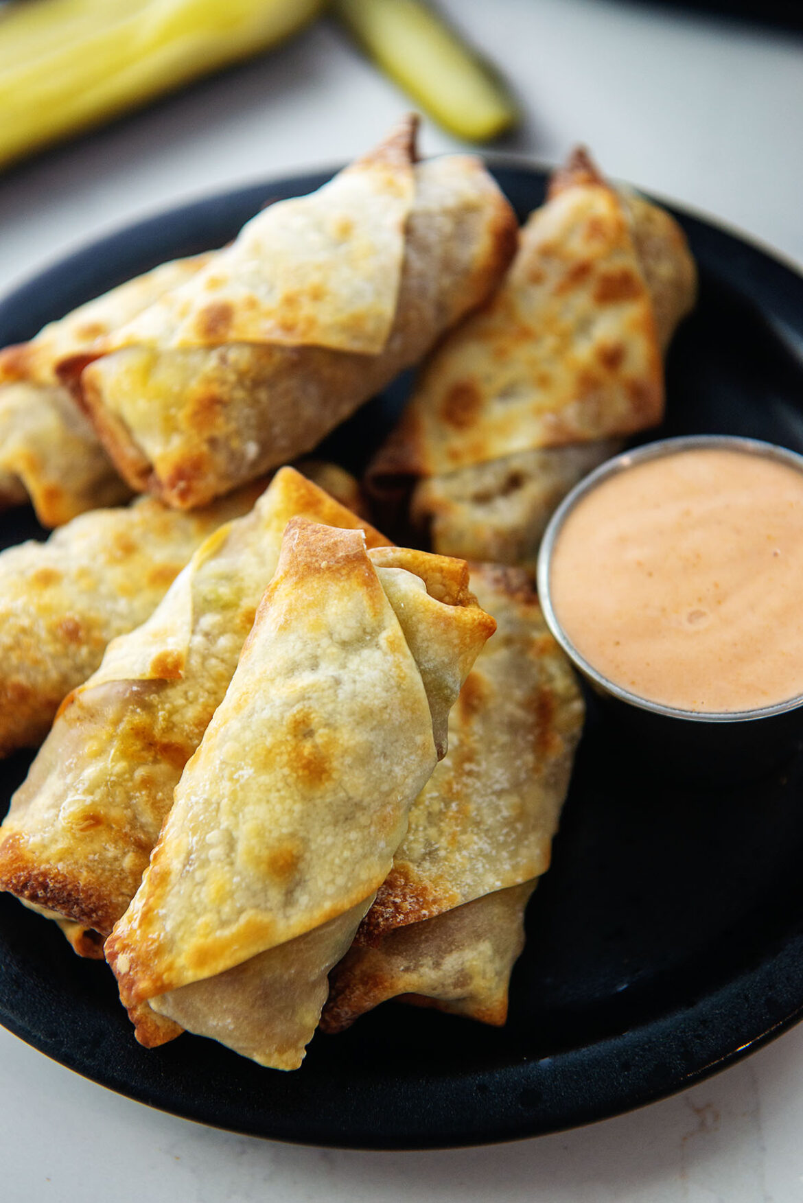 Cheeseburger Egg Rolls in the Air Fryer