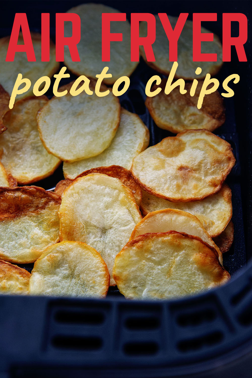 It's so easy to make homemade potato chips in the air fryer! They turn out perfectly crispy in no time!