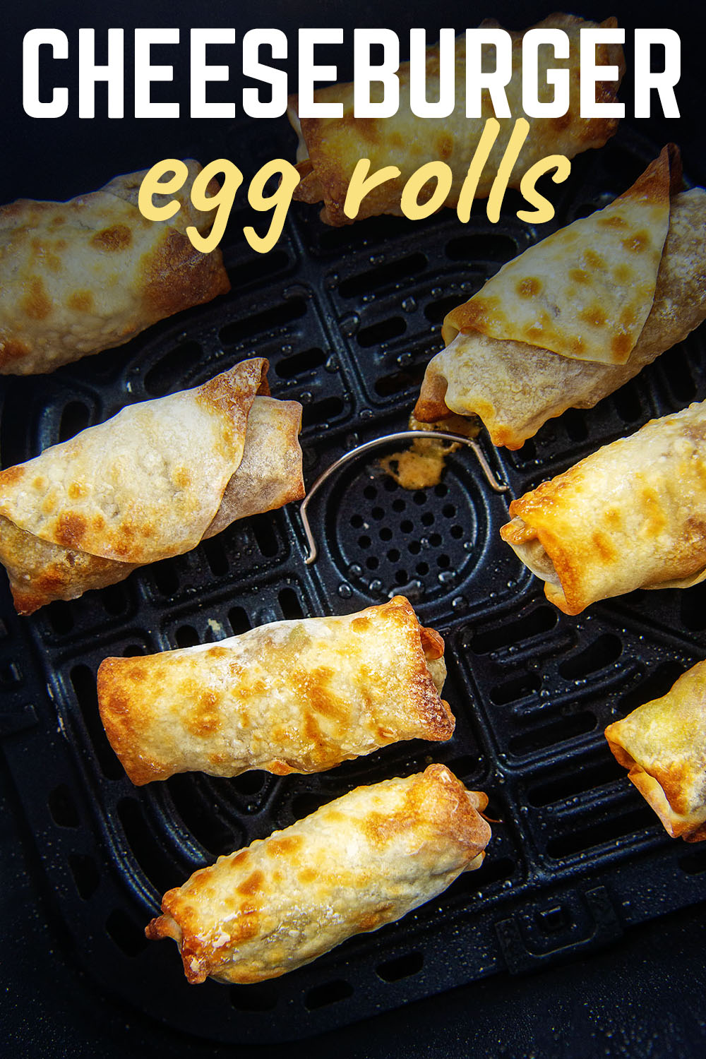 Air fryer cheeseburger egg rolls make a wonderful appetizer or a lunch on the go.  They also reheat really well!