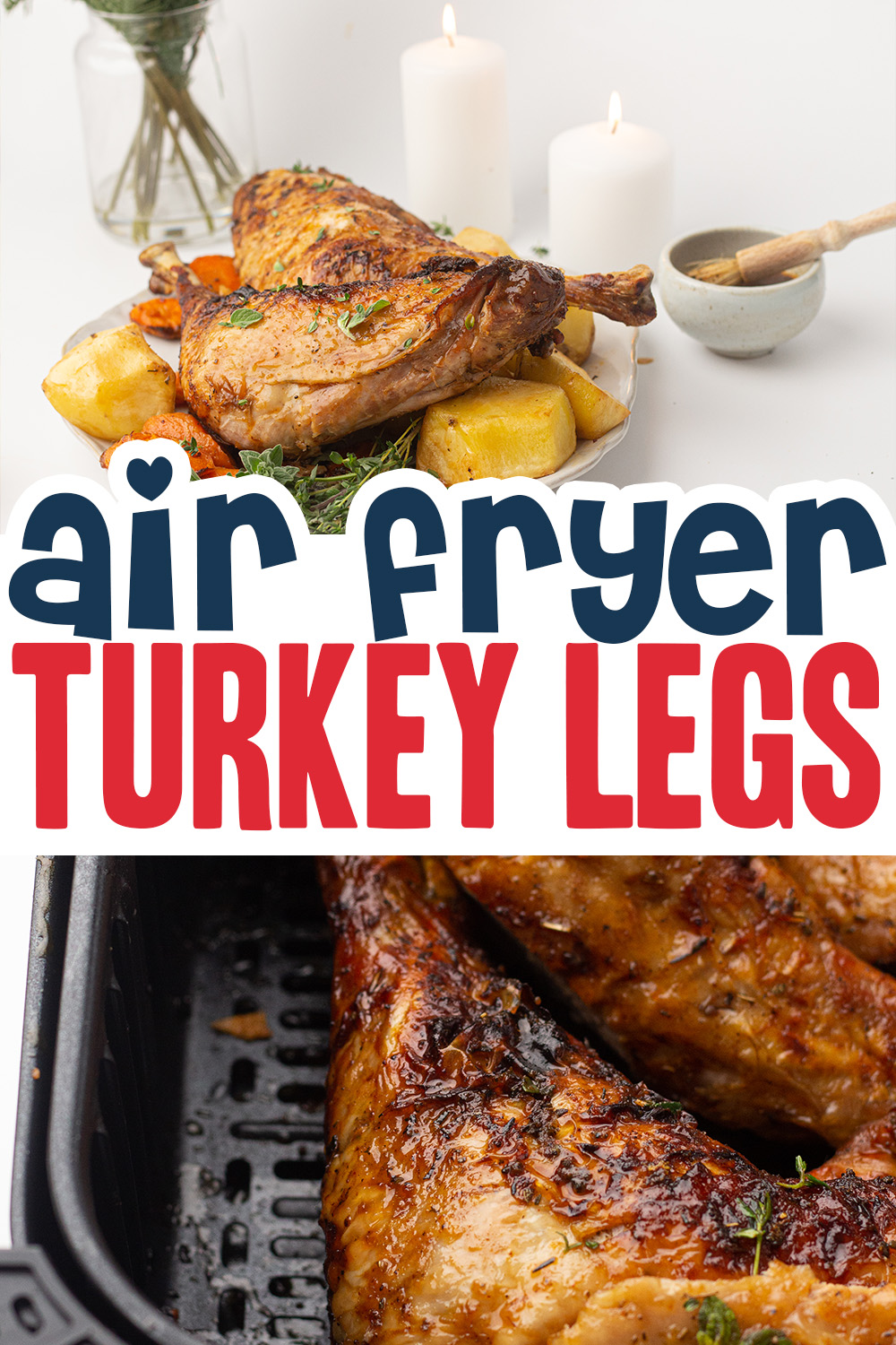 Air fryer turkey legs are seasoned magnificently and very easy to cook properly!