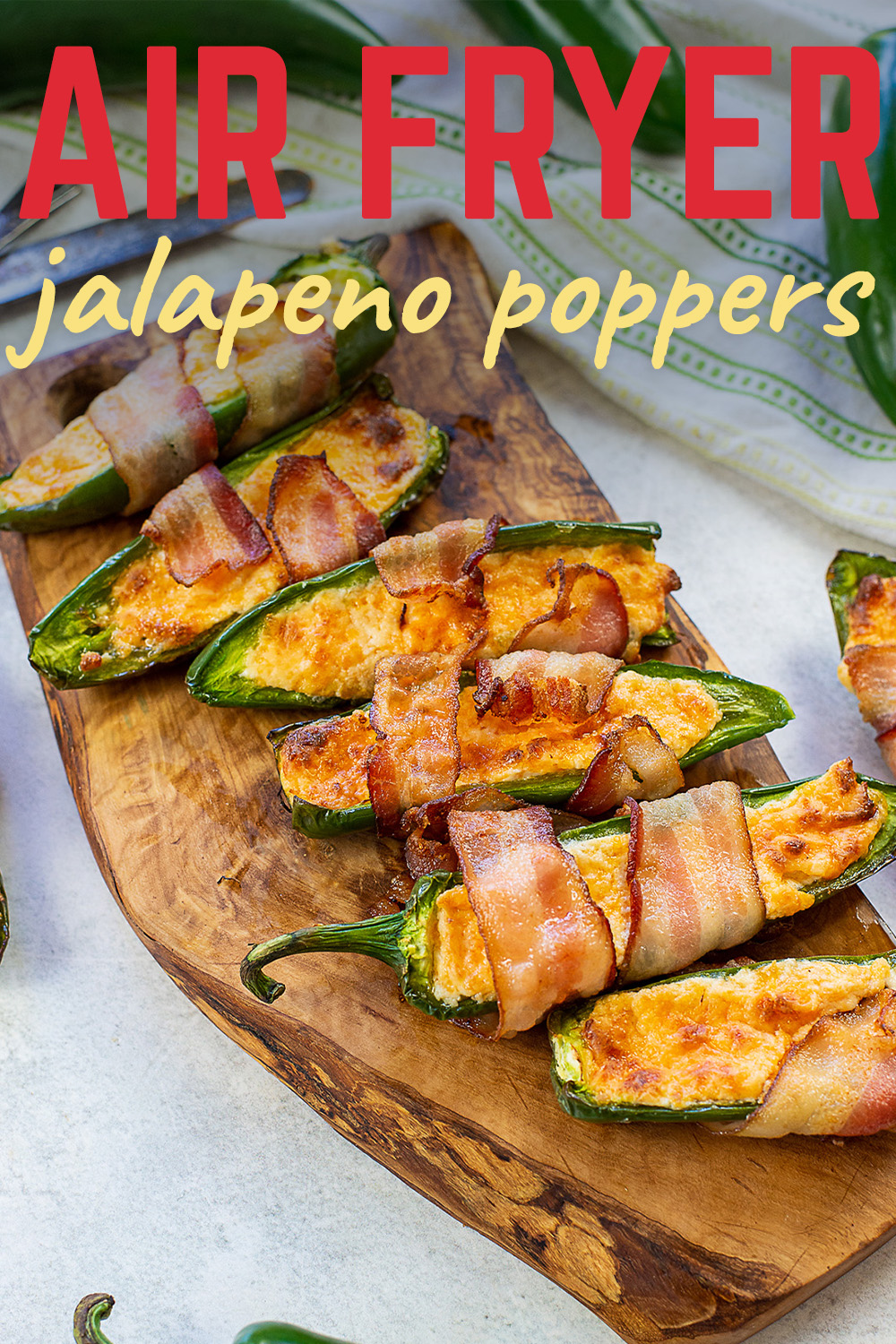 These bacon wrapped poppers are keto friendly and make for a great appetizer for everyone!