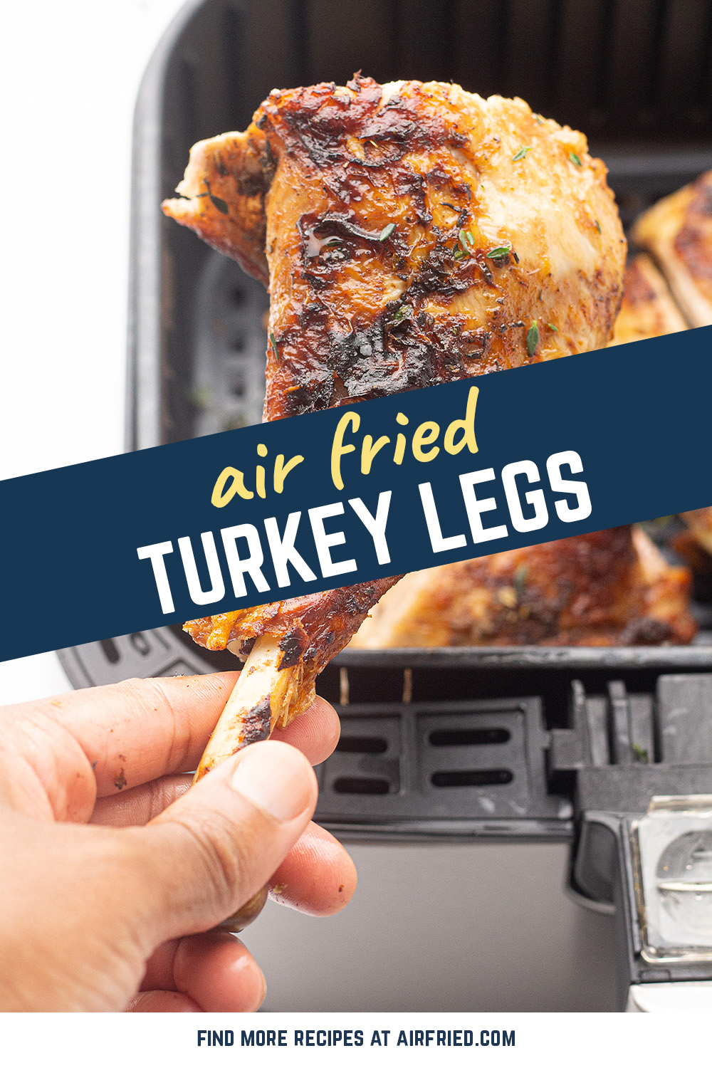 If you cook your turkey legs in an air fryer you will get crispy skin, and tender dark meat that is perfectly cooked!