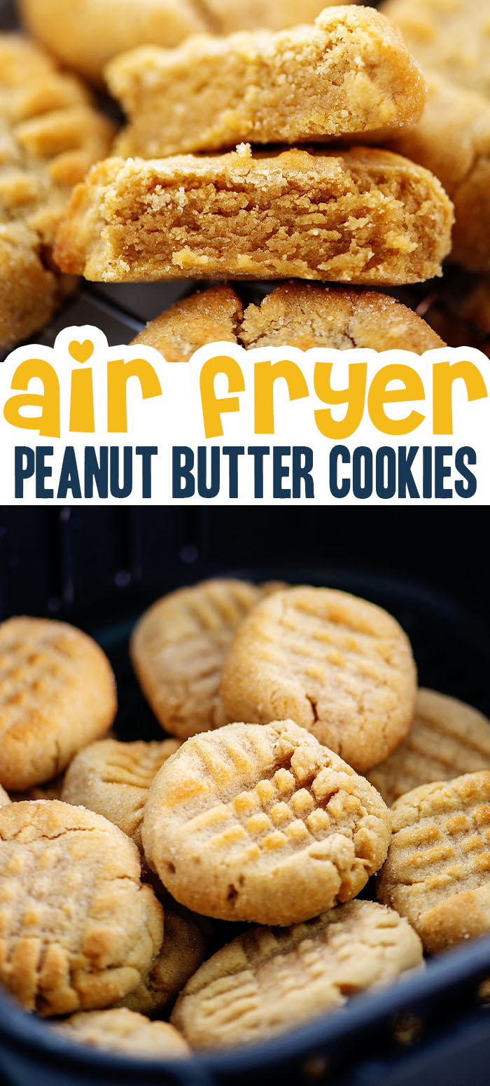In 5 minutes of air fryer time you can be loving these peanut butter cookies too!