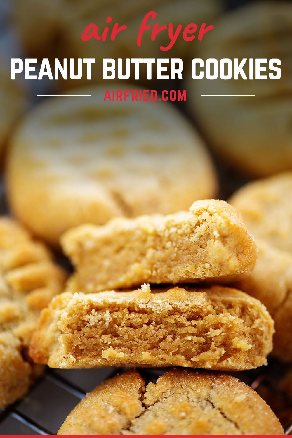 It only takes 5 minutes in your air fryer to get fantastic peanut butter cookies!  Check out our tips to make them perfect!