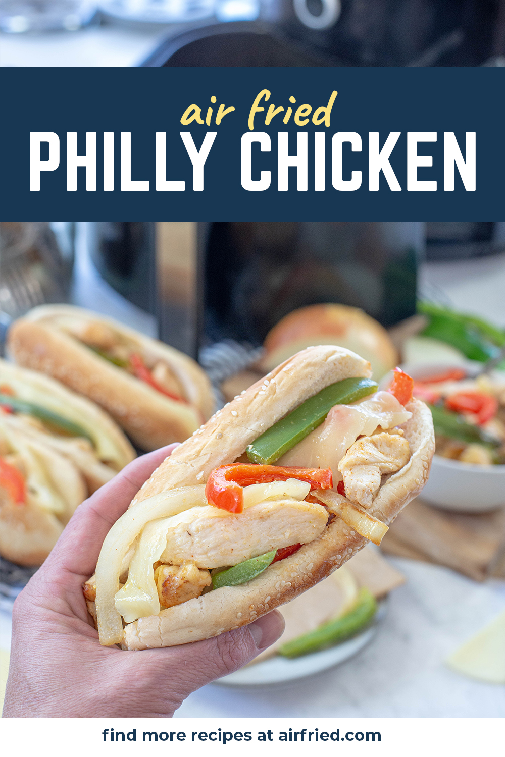 You will love the combination of flavors in this Philly chicken sandwich!