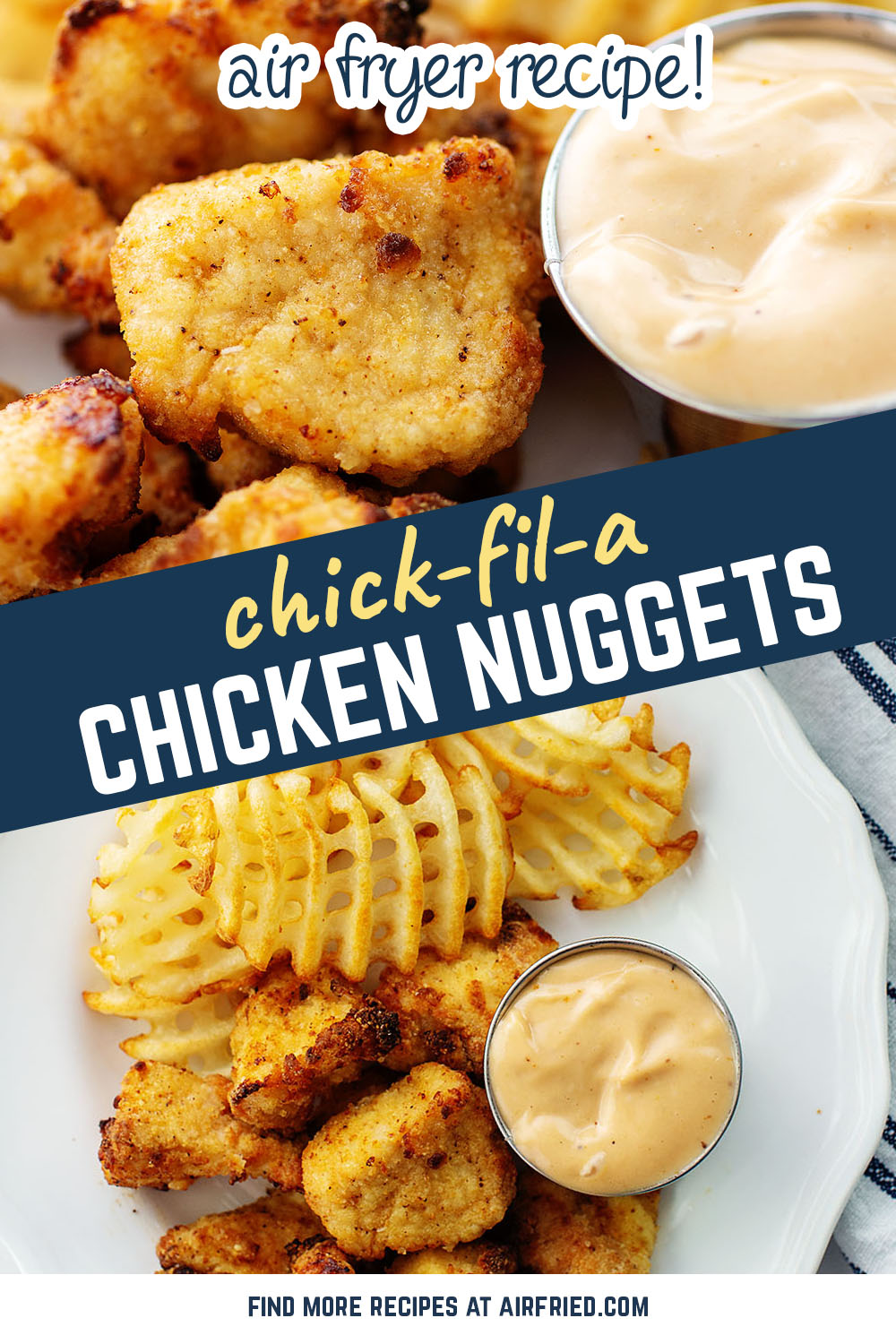 Try making these copy cat chick fil a nuggets in your air fryer!