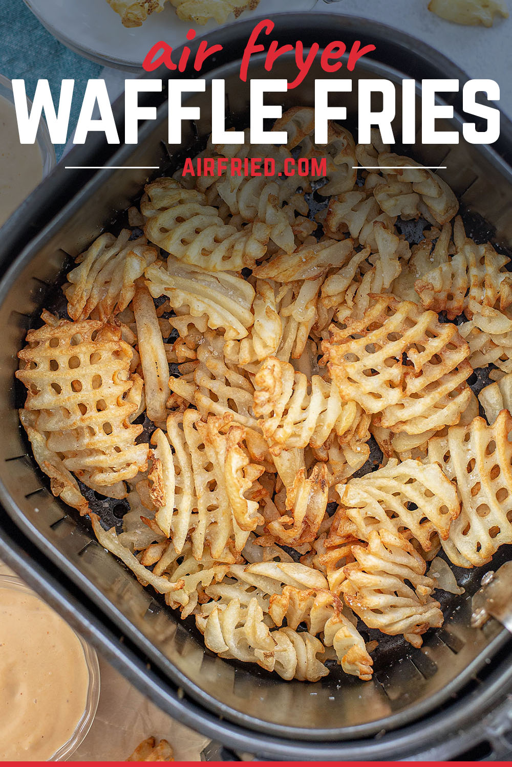 The air fryer is a great tool for cooking cirspy waffle fries!