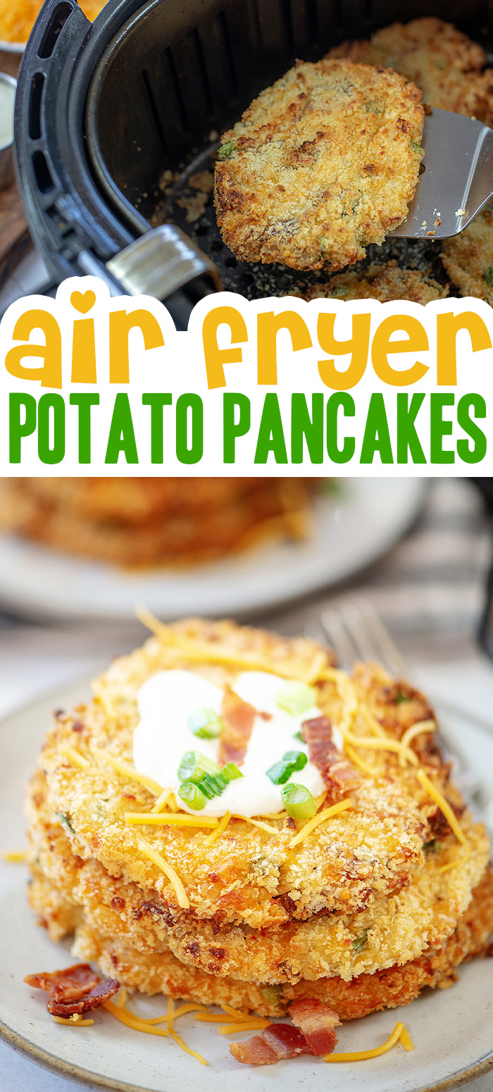Potato pancakes are a great side dish with a crisp savory addition to the meal!
