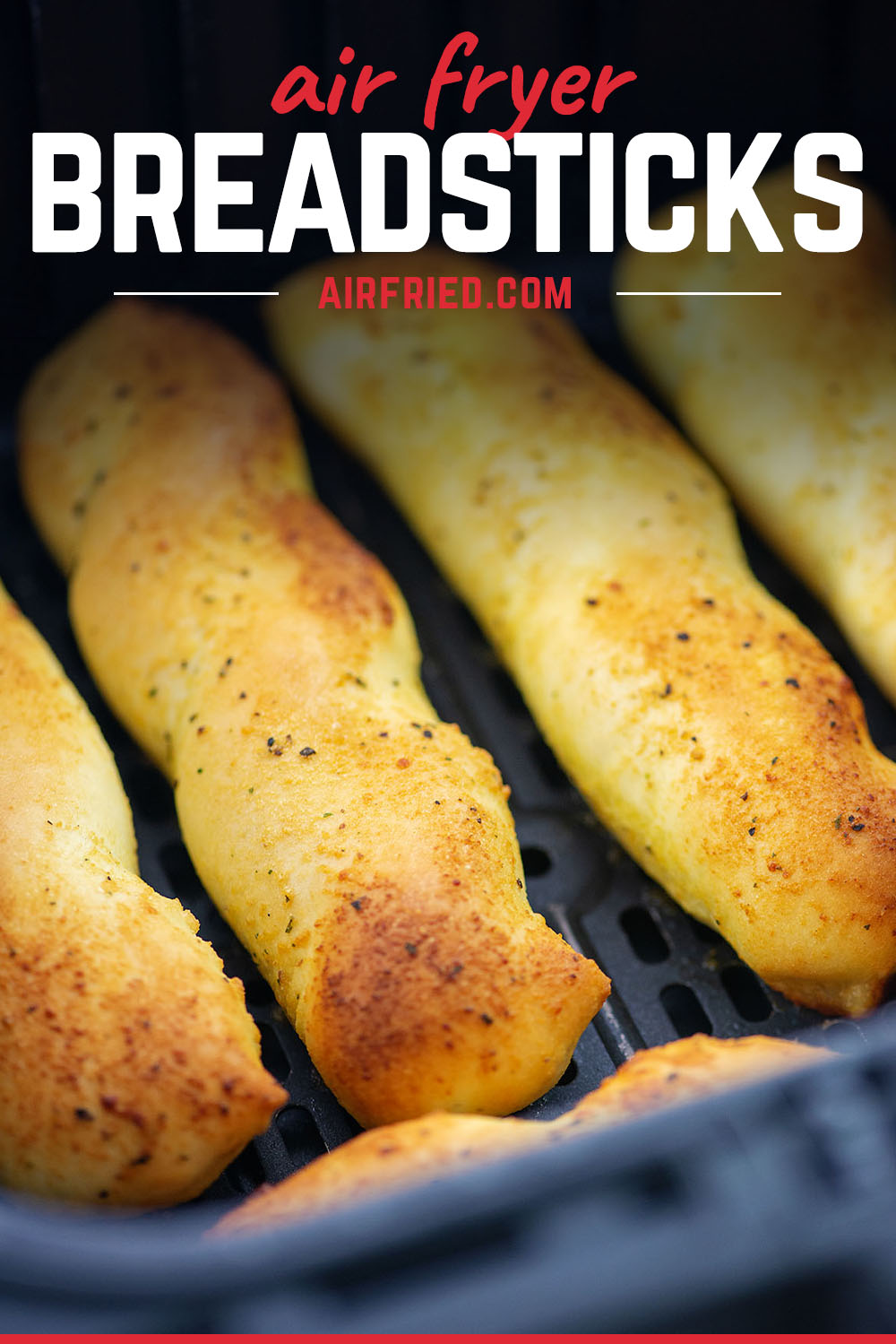 Air frying frozen breadsticks is the best way to get a fresh tasting breadstick with minimal effort!