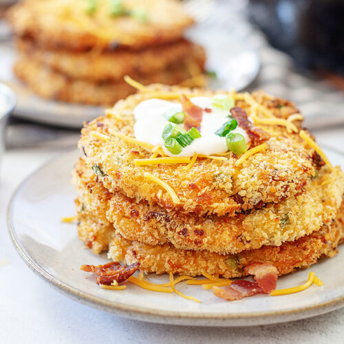 Cheesy Potato Cakes (Gluten-Free) - PomPom Paddock