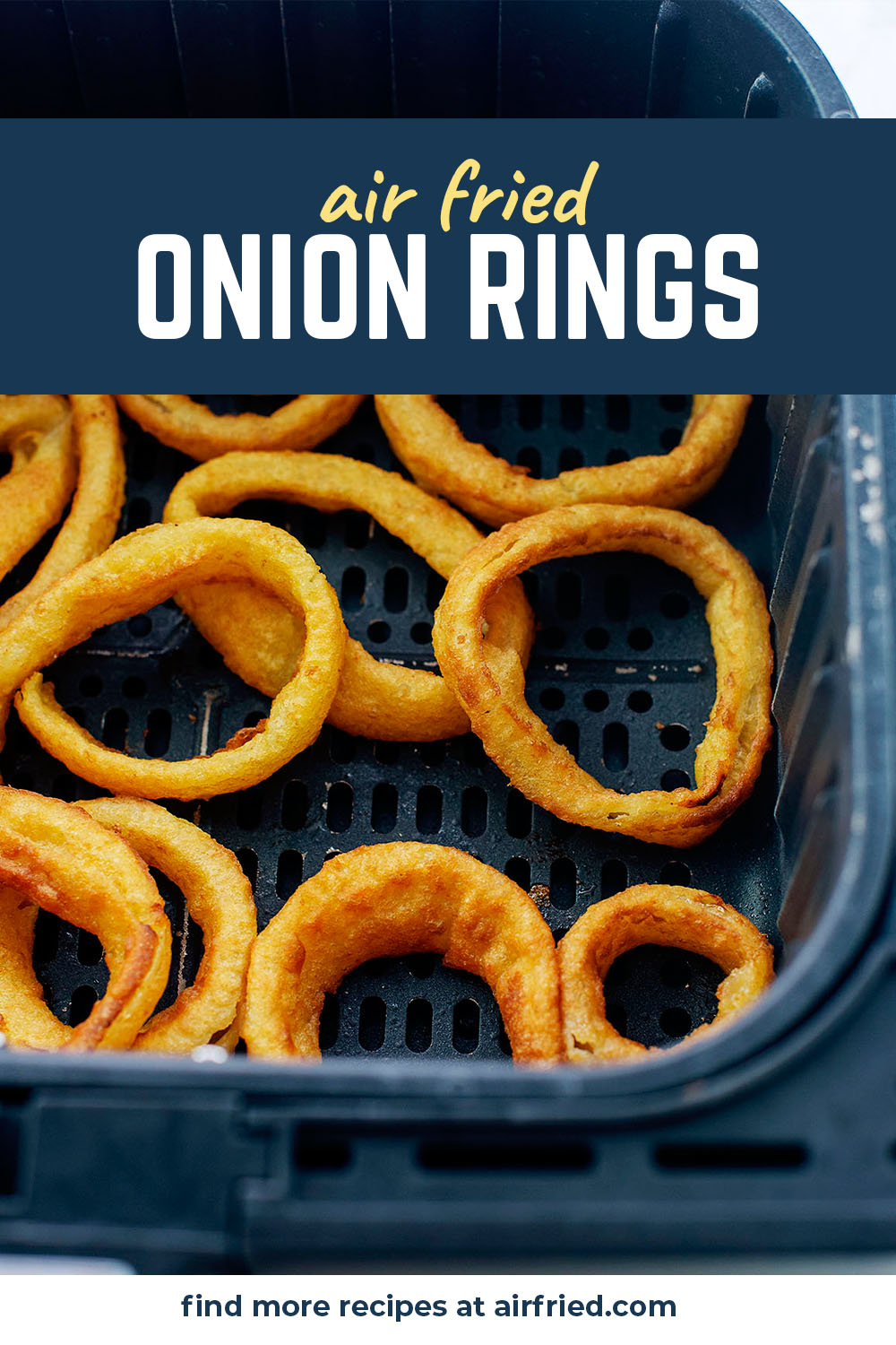Use your air fryer for quick and easy onion rings that still taste crisp when you are eating them!