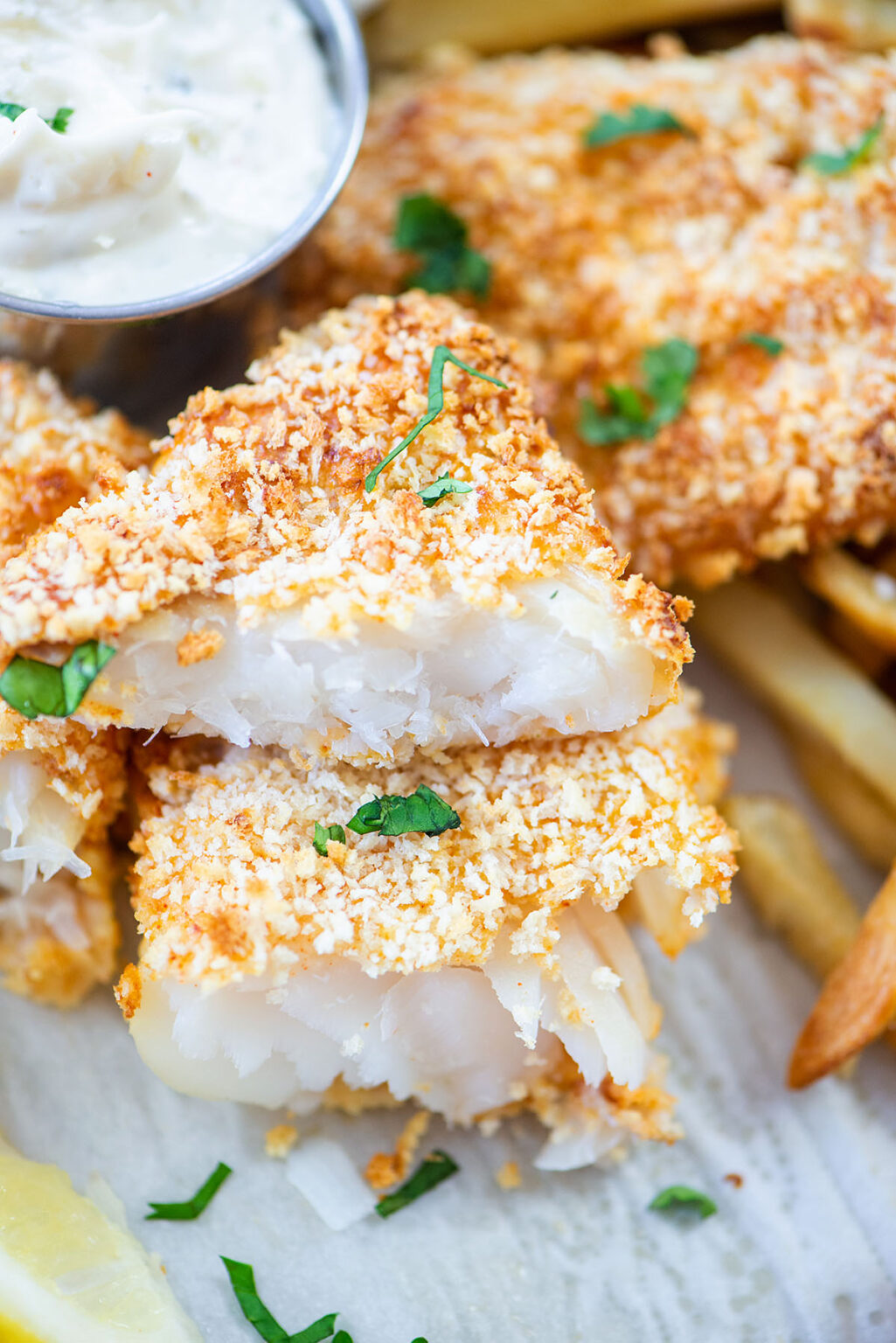 Crispy Breaded Air Fryer Cod