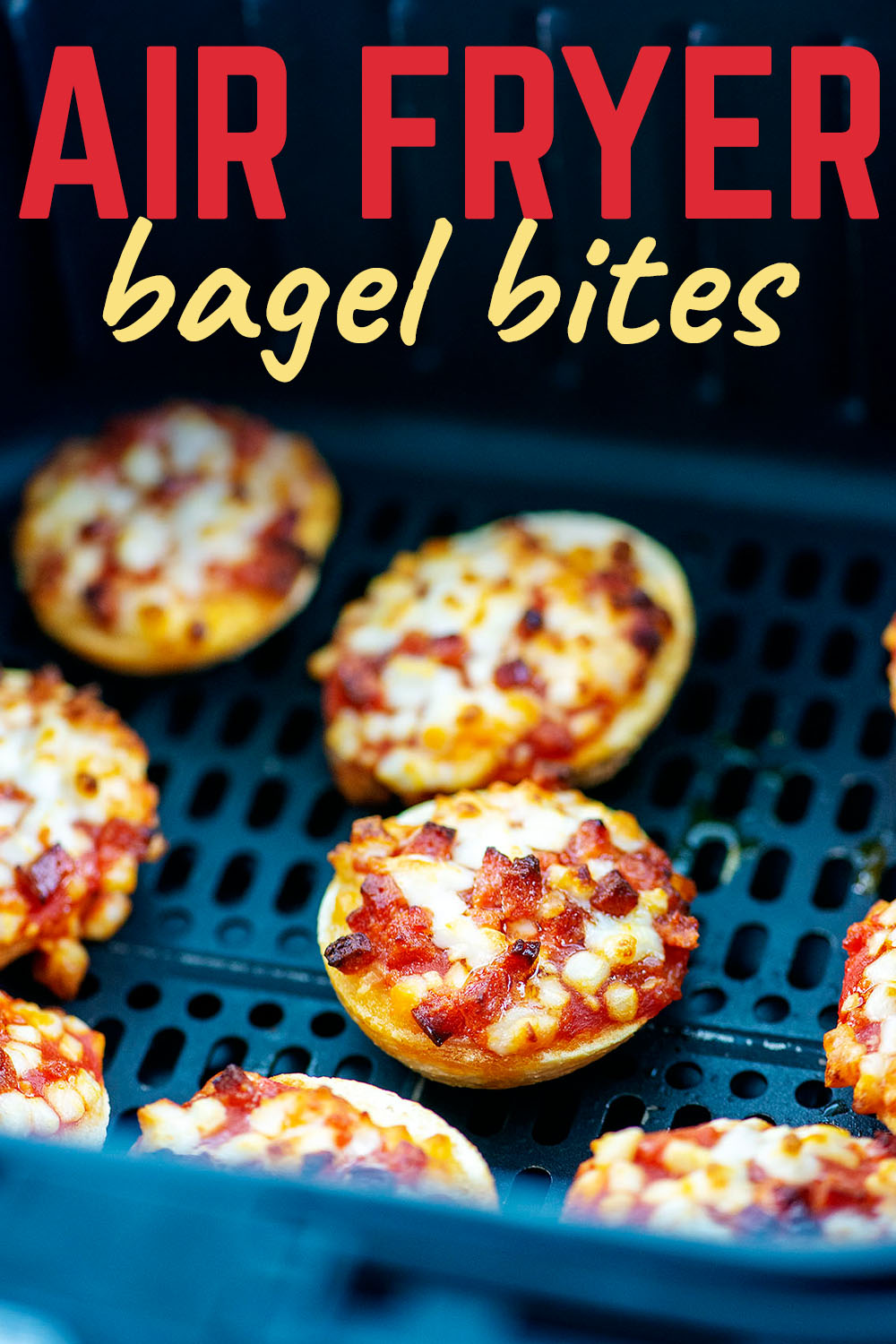 If you are a lover of bagel bites than you should try making them in your air fryer!  The bites come out cooked really well and even!