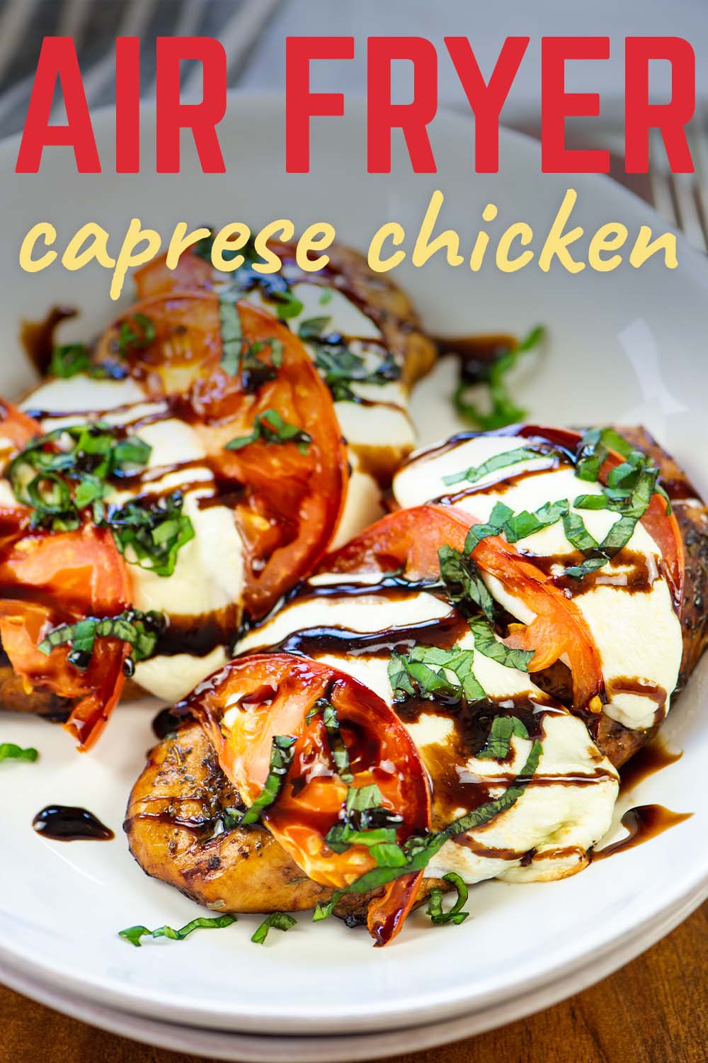 This chicken caprese is nice and tender, and the fresh toppings make the dish wonderful!