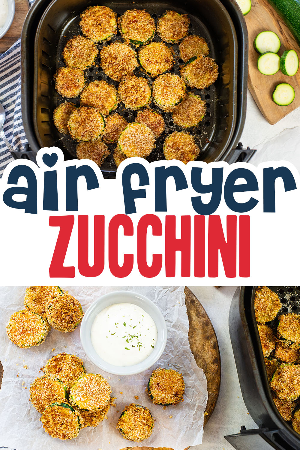 Using the air fryer for zucchini chips is a great way to make the zucchini healthier and tastier than deep frying it!