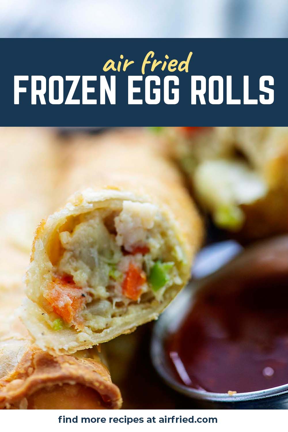 Frozen egg rolls have never been more worth it now that we can cook them perfectly in an air fryer!