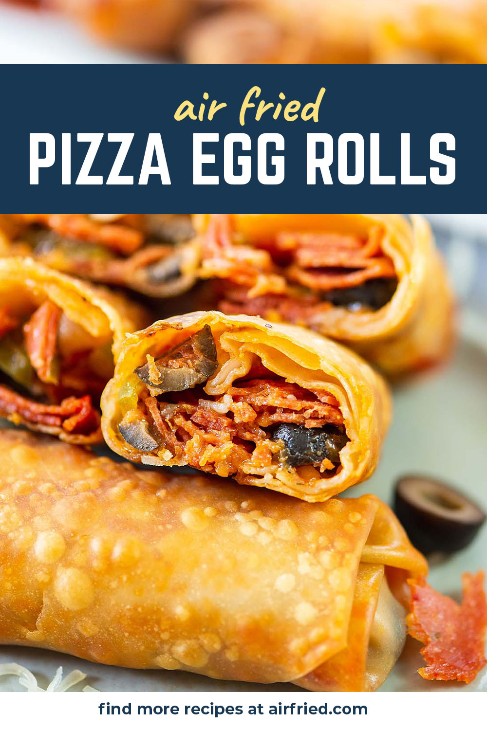 Our pizza egg rolls are super easy to make and they cook perfectly in the air fryer!