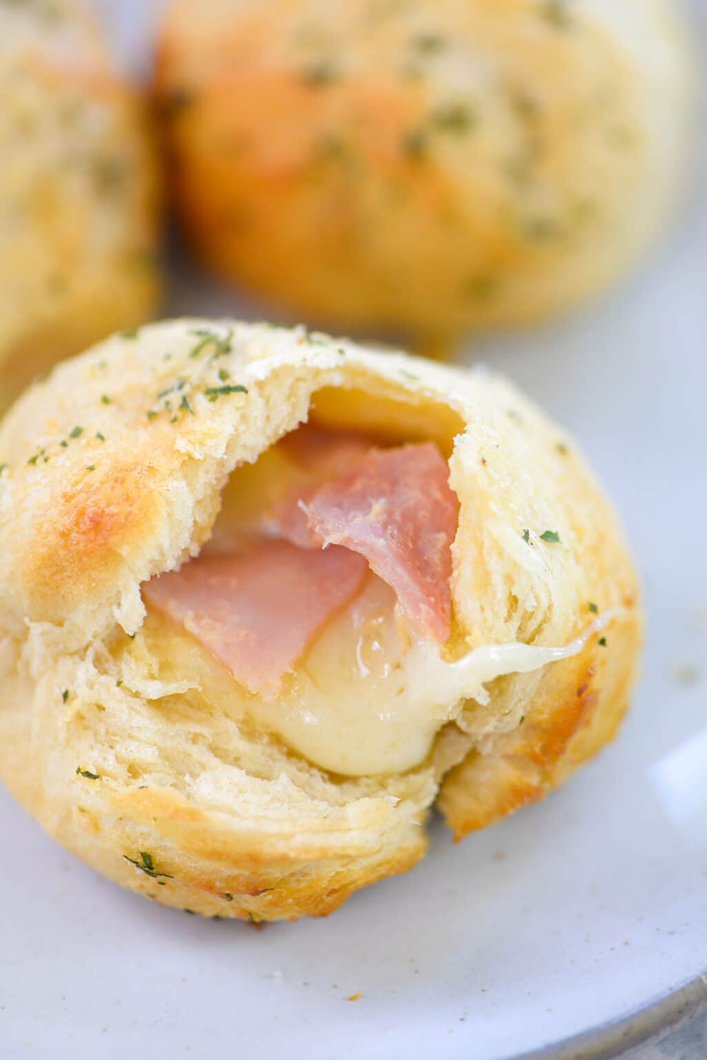 Air Fryer Ham and Cheese Bites