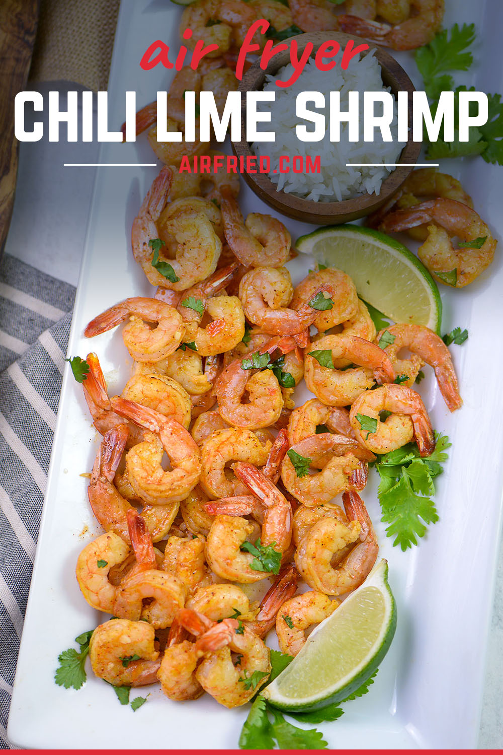 This chili lime shrimp recipes is made with a homemade chili lime sauce and cooked in the recipe.