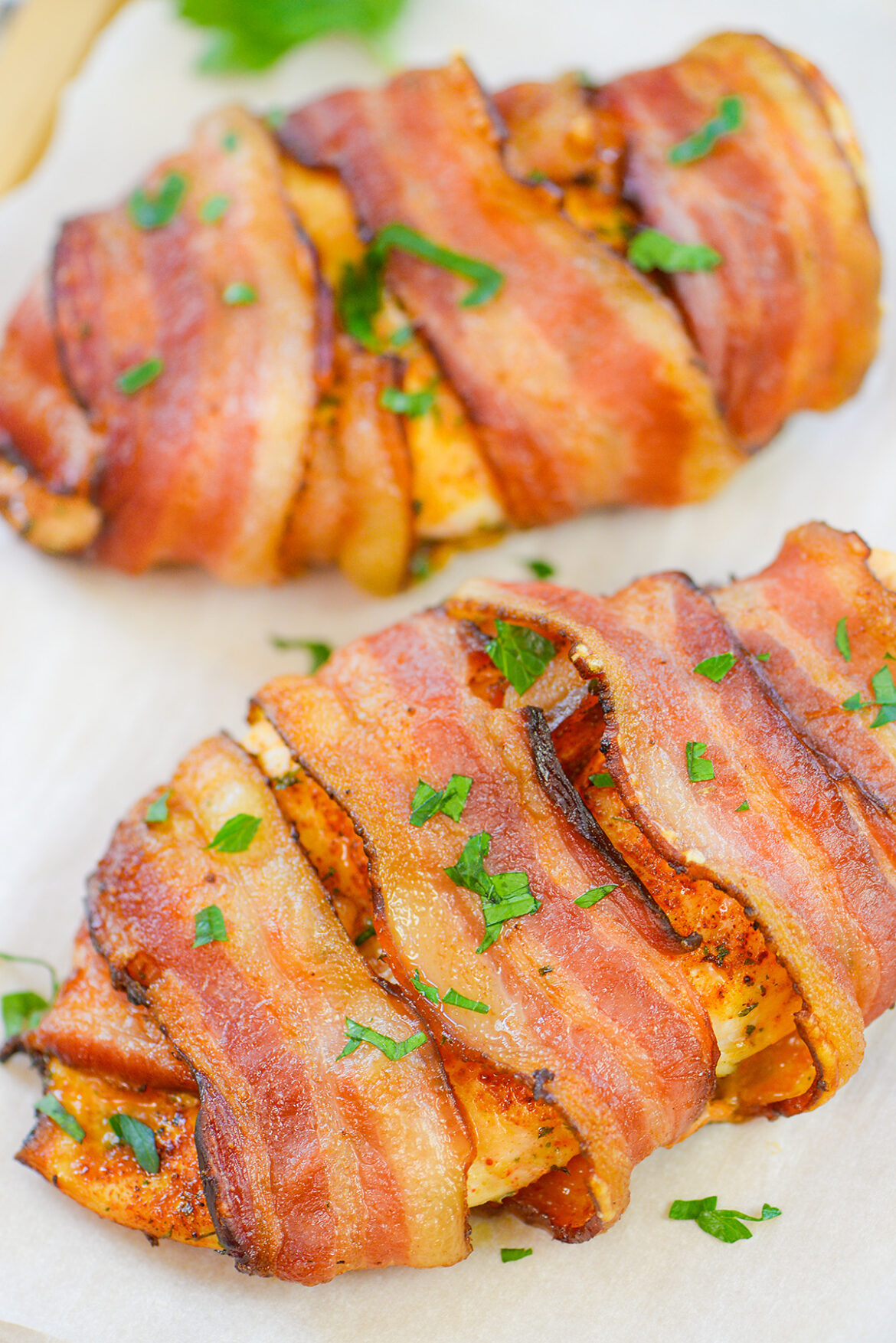 Air Fryer Bacon Wrapped Chicken Breast AirFried