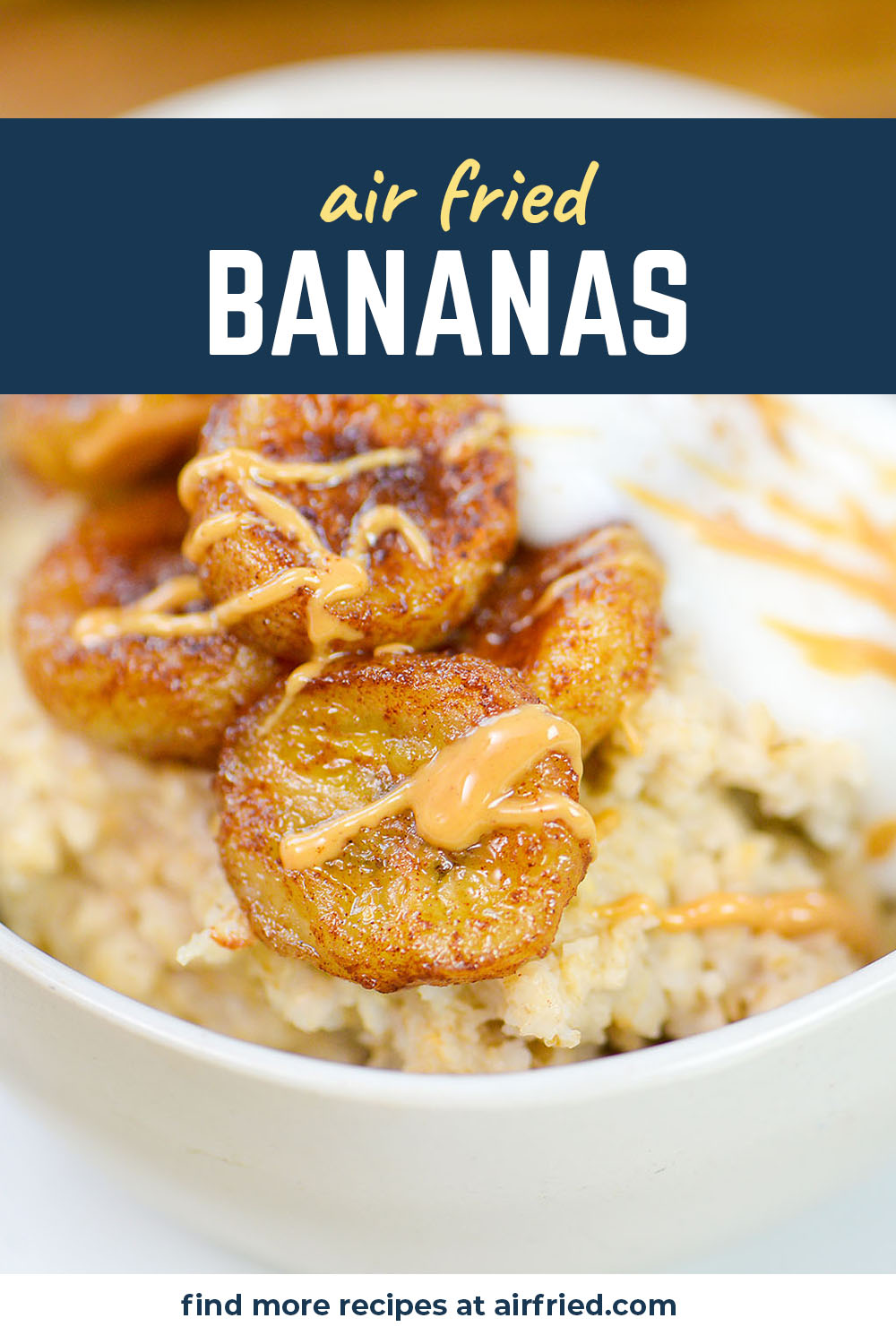 These air fryer bananas are a wonderful, sweet addition to any dessert dish!