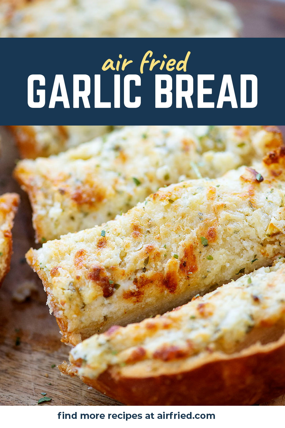 This garlic bread is soft, fluffy, and almost creamy with our wonderful cheese topping!