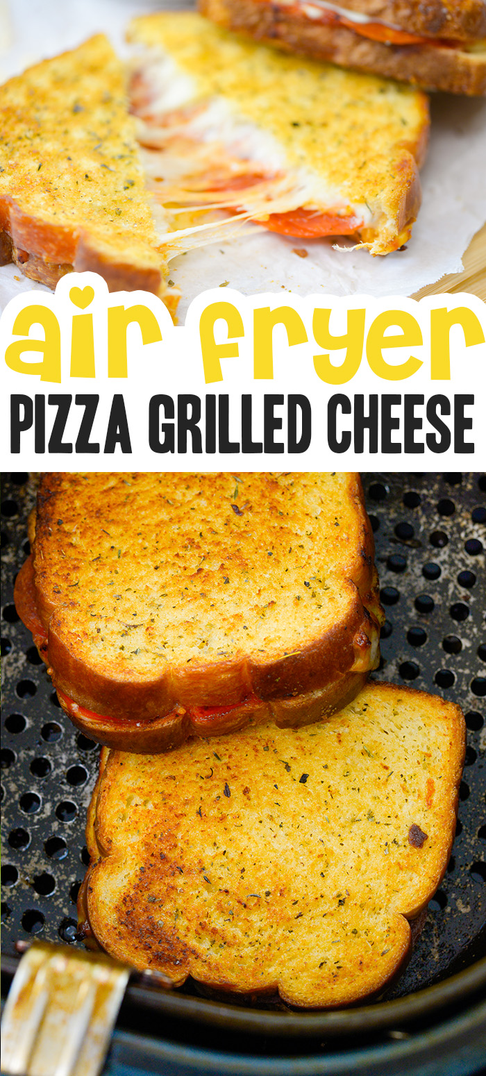 Crispy pizza grilled cheese sandwiches make a super cool and yummy meal!  Personalize it with your own pizza toppings!