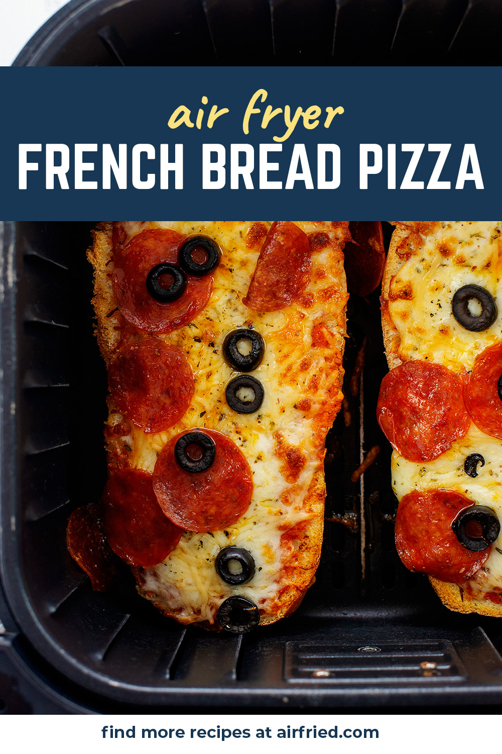 We love this French bread pizza recipe.  Quick to cook, and easy to customize!