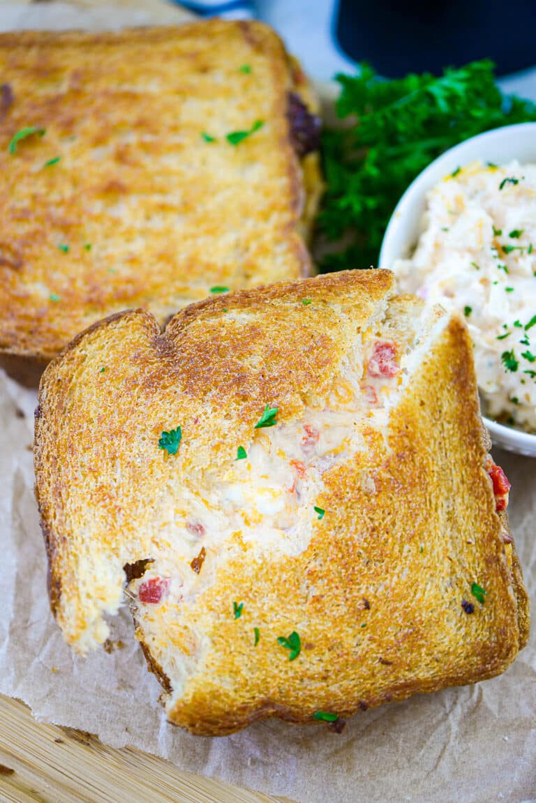 Air Fryer Pimento Grilled Cheese