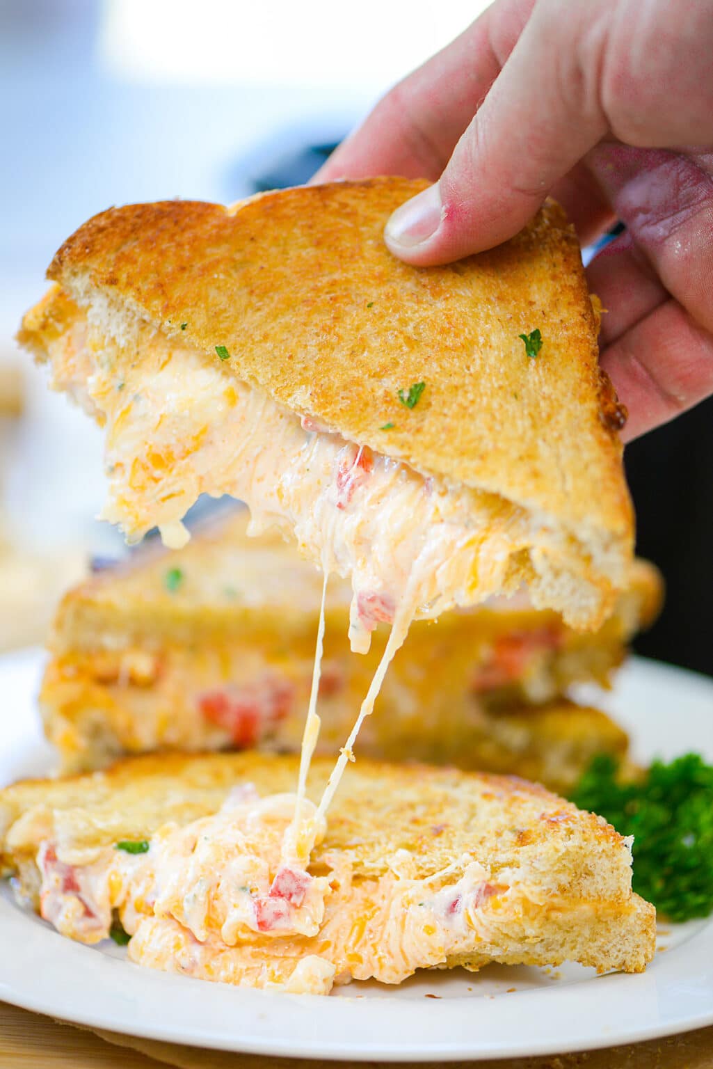 Air Fryer Pimento Grilled Cheese