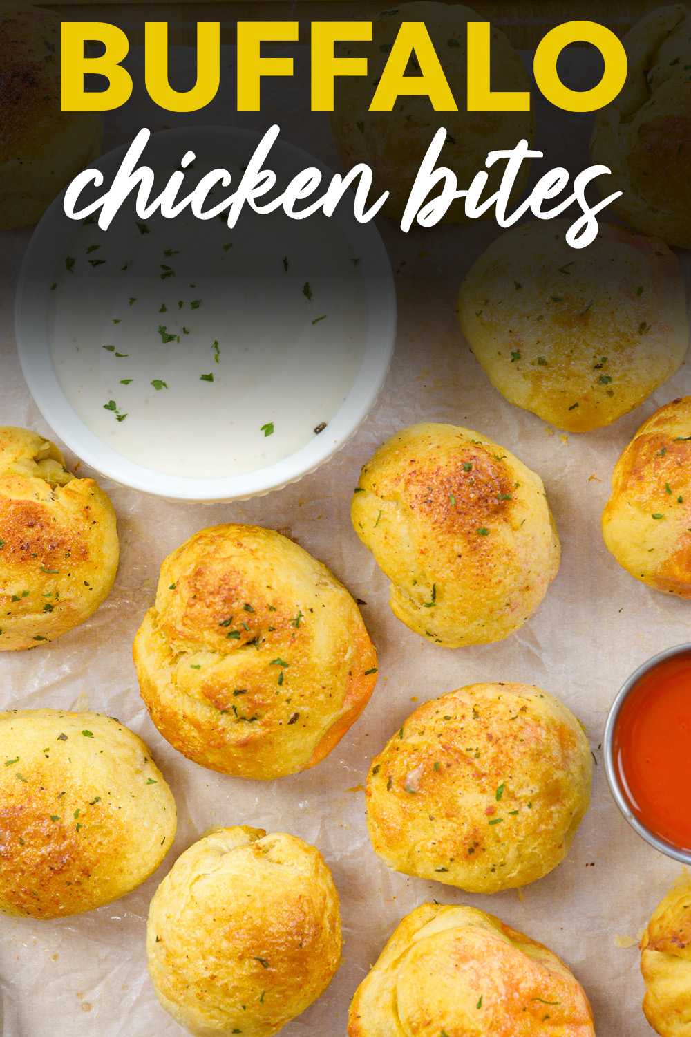 These buffalo chicken bites are simple snacks that you make in your air fryer!