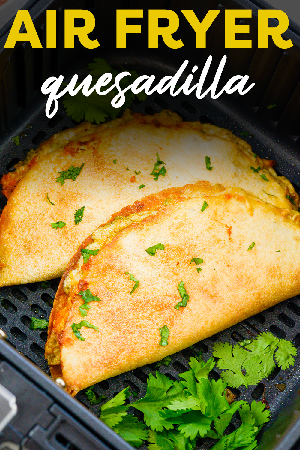 The air fryer quesadilla is so buttery, crispy, and flavorful!  This recipe is so simple and foolproof, it is a go to air fryer recipe for me!