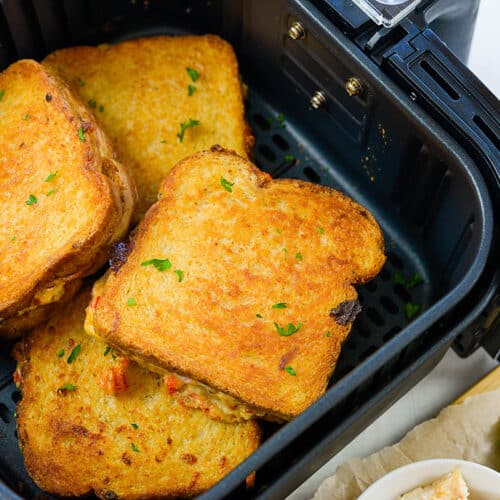 Air Fryer Pimento Grilled Cheese