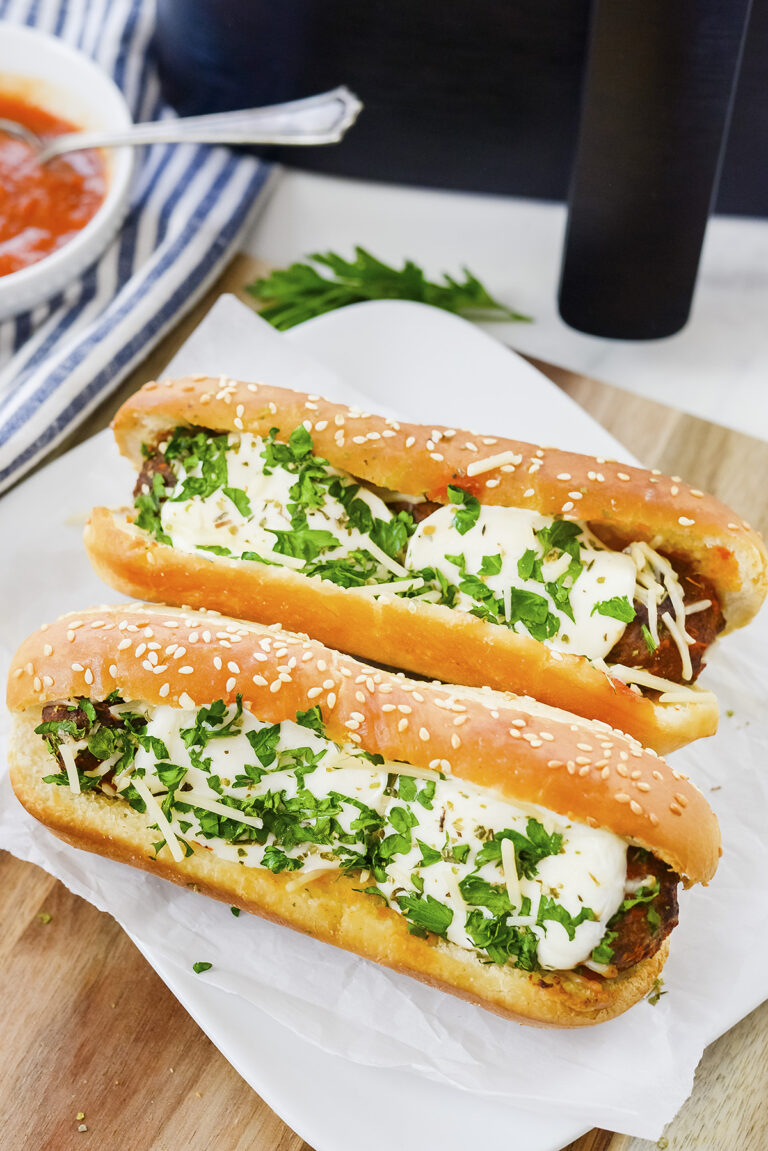 Air Fryer Meatball Sub